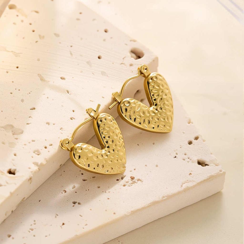Raffinate Ear Cuff in Acciaio Titanio Oro 18k per Donna
