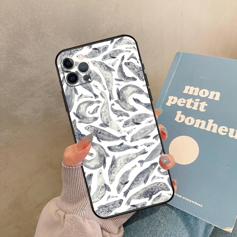 Baby Seals Case For iPhone 17 Air 16 15 14 13 11 12 Pro Max 13 mini XR 15 16 Plus 16e Back Cover Shell