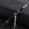 Student Luxury Frosted Black Golden Dragon Writing Pen Business Ink Pen Fountain Pen Ink Pen