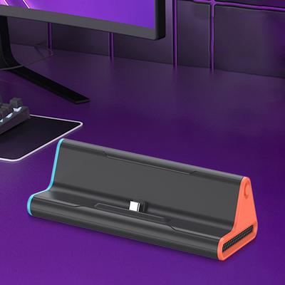 Estação de Docking 4K para Console de Jogo Switch 2 Estação de Docking com Porta Tipo C/USB Dock de Carregamento Rápido USB3.0 Suporte para NS2