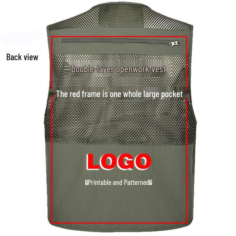 Men's Summer Mesh Multi-Pocket Fishing Vest – Outdoor Lightweight Sleeveless Jacket