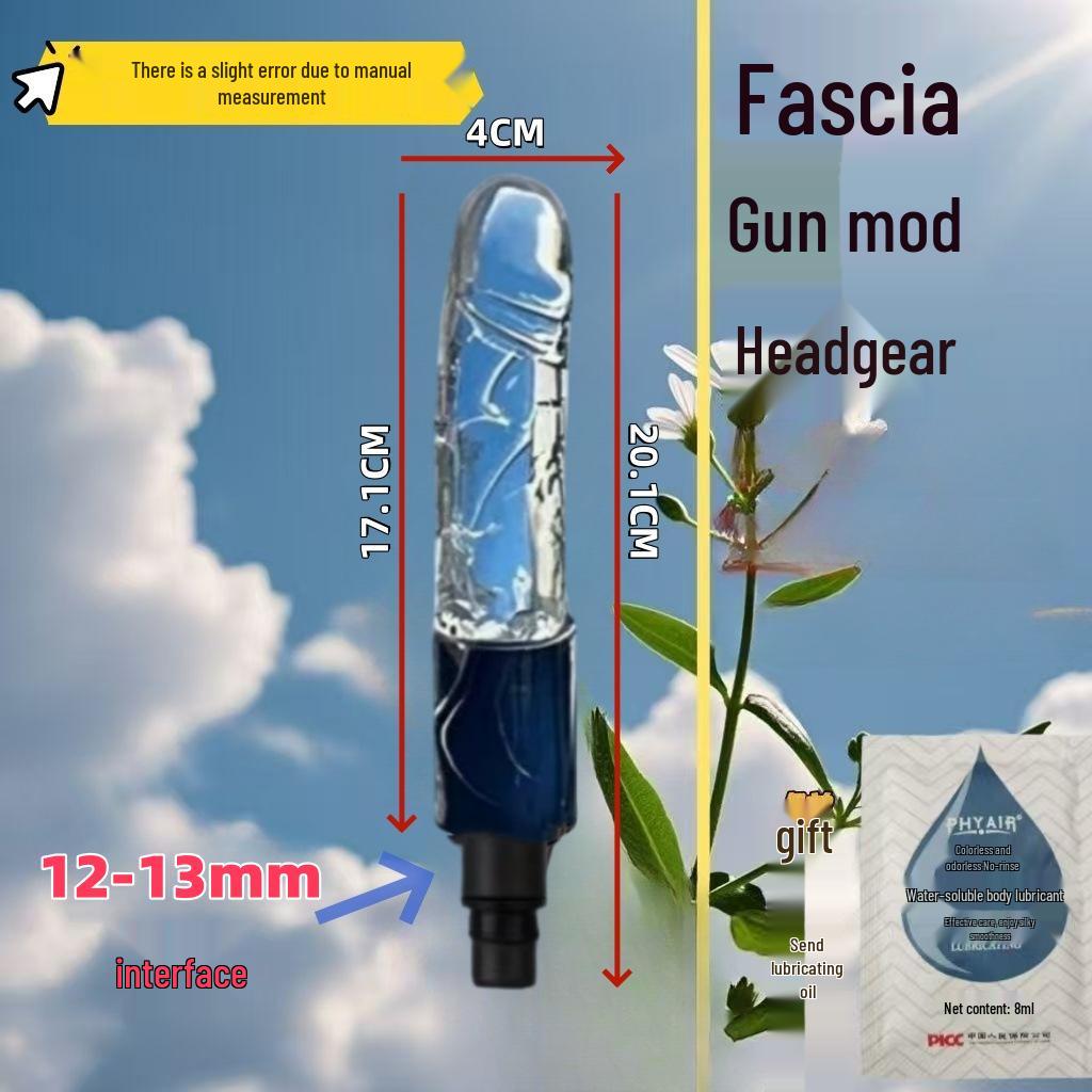Testa Massaggiante per Pistola Fasciale Dildo - Prodotto per Adulti Femminili con Doppia Interfaccia