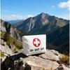 1PC Canvas "OH SHIT KIT" First Aid Pouch - Unisex Red/Natural Emergency Travel Toiletry Bag