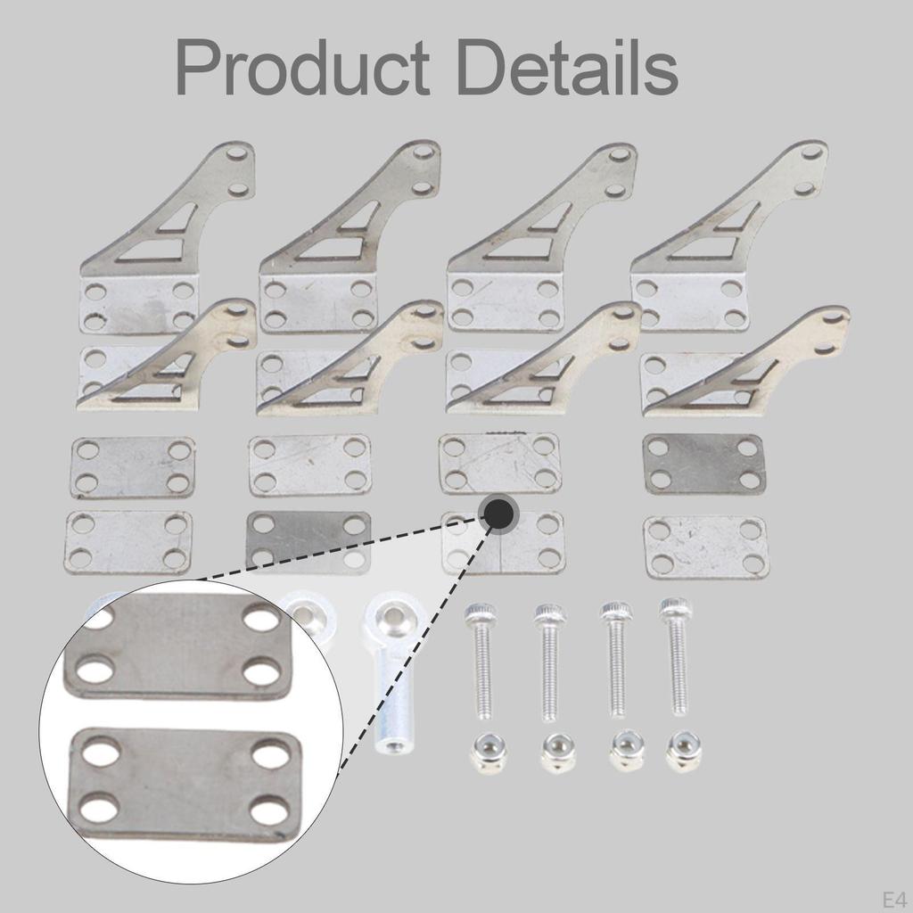 4 Pieces of RC Airplane Control Accessories with Ball Head, Lightweight Replacement, High