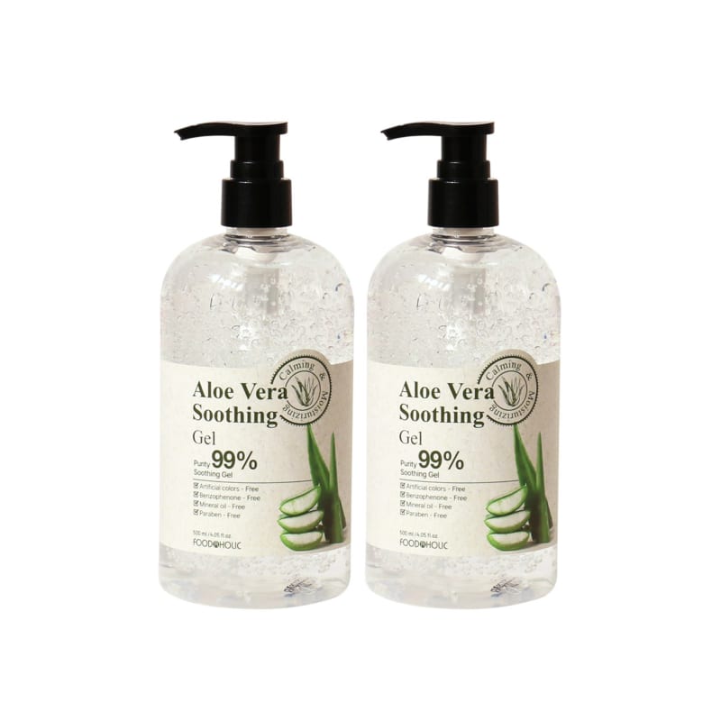 

(1+1) Foodaholic Aloe Vera Soothing Gel 500ml / Pump Type, Soothing Soothing Gel Moisturizing Cream Containing Centella Asiatica Extract