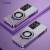Luxury Glitter Magnetic Ring Stand Phone Case For Samsung S26 S25 Edge S24/23 Ultra Plus FE A57/37/27/17/07/56/36/26/16/06 Cover