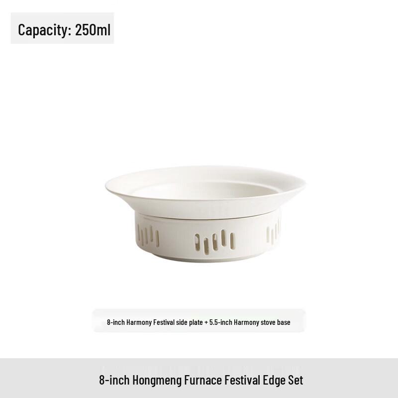 Nordic Ceramic Deep Round Serving Plate