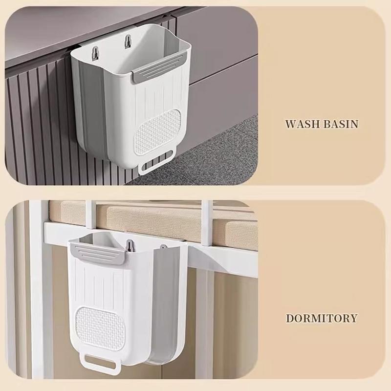 Poubelle murale pliable pour cuisine, armoire de maison, rangement suspendu, poubelle suspendue classée, accessoires de cuisine