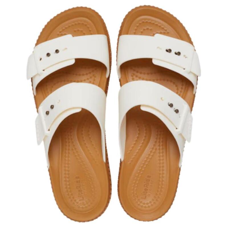 Crocs Brooklyn Lightweight Casual Trend Comfortable Commuter Daily Abrasion Slippers Women's White