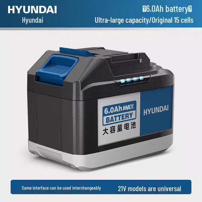Hyundai Makita 21V Large-Capacity Lithium Battery for Power Tools - Fits Electric Drills & Angle Grinders