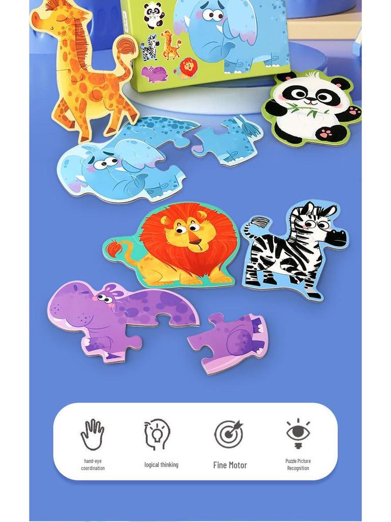 Large Handheld Jigsaw Puzzle Gift Set for Kindergarten - Class Prize or Souvenir Toy