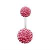 Anello Ombelico a Forma di Cuore Ornamento Goccia d'Acqua 14G Bilanciere Piercing Ombelico Pendente Belly Nombril Piercing Gioielli Donna