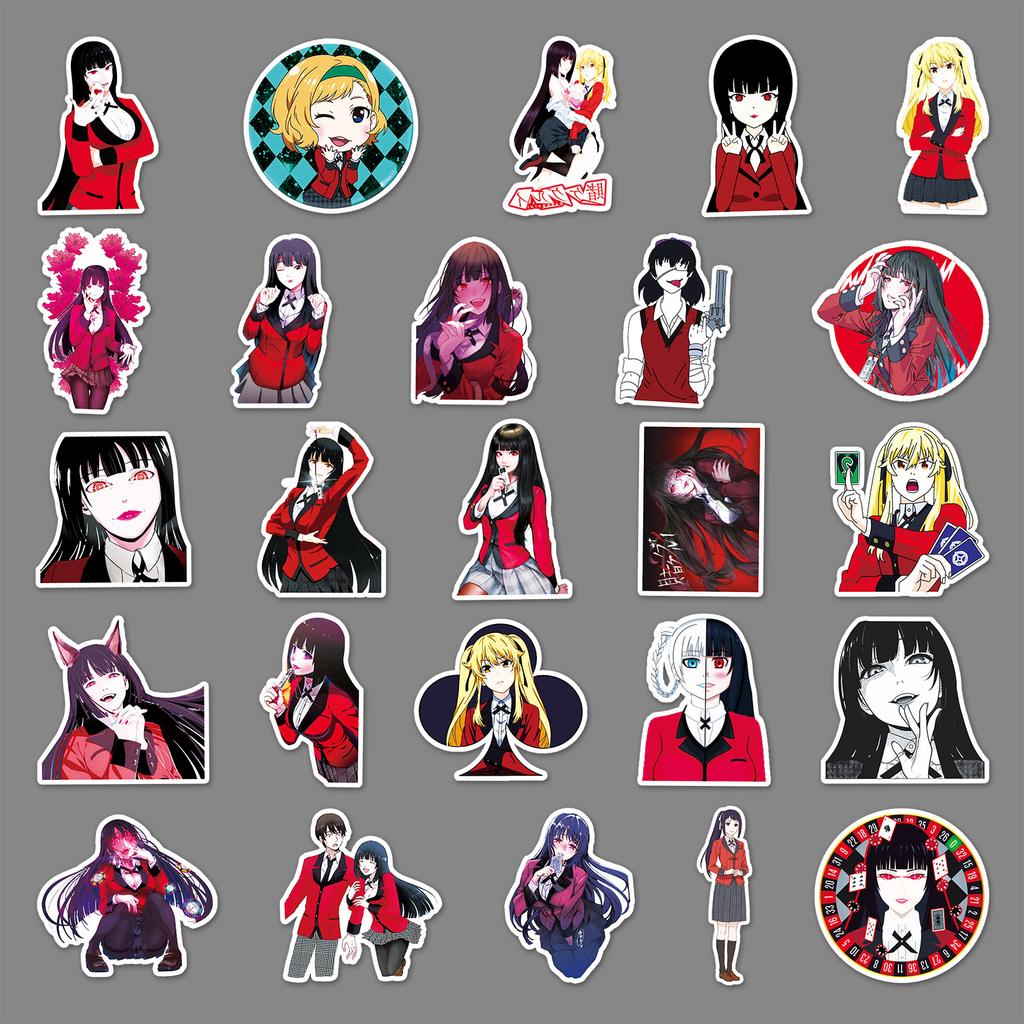 50 Personalized Cartoon Japanese Cartoon Doodle Suitcase Laptop Car Mobile Phone Decoration Stickers