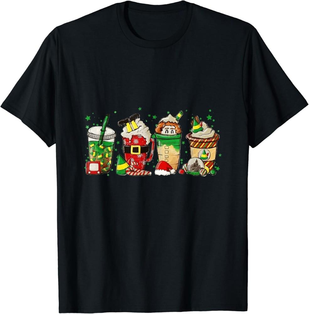 Elf Coffee Christmas Drink Cup Christmas Elf Coffee lover Gift Unisex T-Shirt S