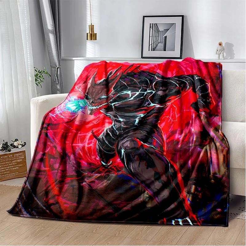 3D Kaiju No.8 Anime Cartoon Soft Flannel Blanket for Bed Bedroom Sofa Picnic,Throw Blanket for Cover Office Gift Kids