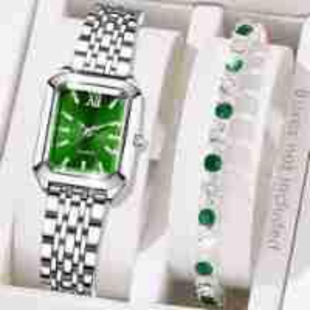 Ladies Watch Light Luxury Just with Square Quartz Watch Simple Student Hand Watch