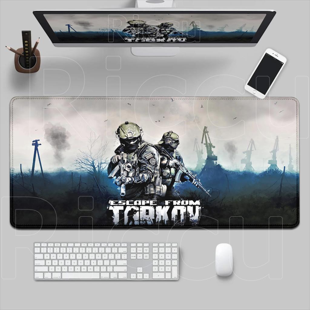 New HD PrintingEscape From Tarkov Mouse Pad Gaming Xxl Mousepad PC Gamer Carpet Laptop Non-Slip Rubber Mice Pad Desktop Desk Mat