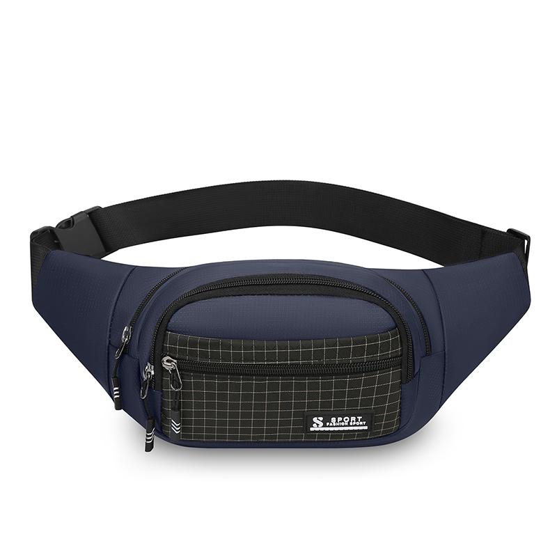 Unisex Large Capacity Fitness Waist Pack Portable Anti Theft Ultra Thin Small Chest Bag Sports Outdoor Leisure Running Waist Bag