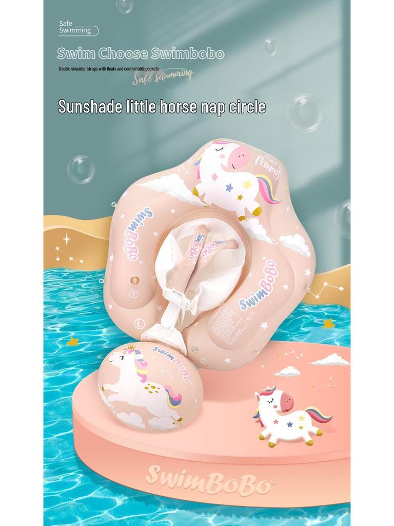 Boia de Natação Swimbobo com Proteção Solar para Bebês – Flutuador Espesso para Deitar para Crianças