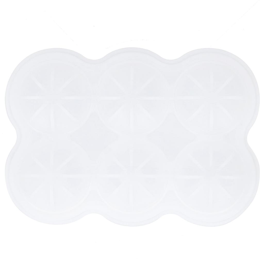 6‑Grid Silicone Ice Ball Mold with Leaking Hole Round Ice Tray for Kitchen Home Bar