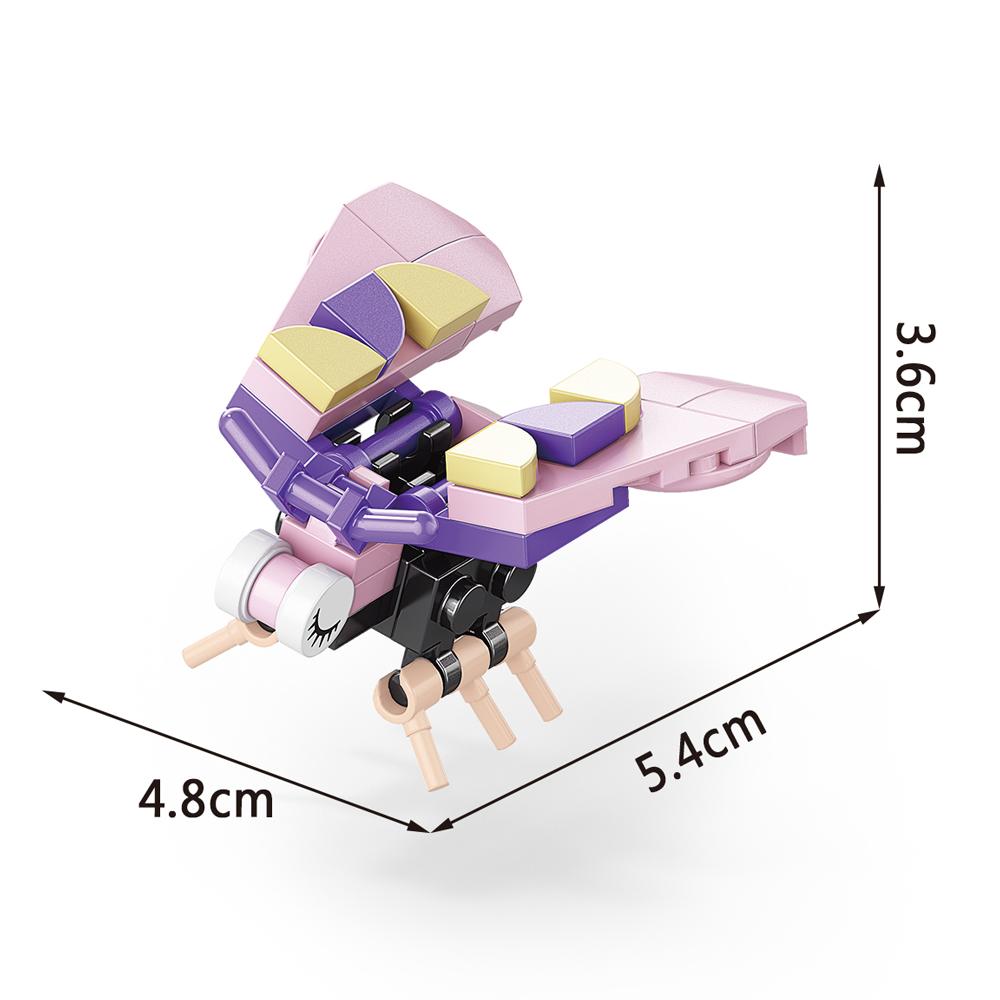 Insect World Animals Scorpion Mantis Ants Spider Birds Marine Animal Building Blocks Toys Desktop Ornaments Bricks Kids Gift