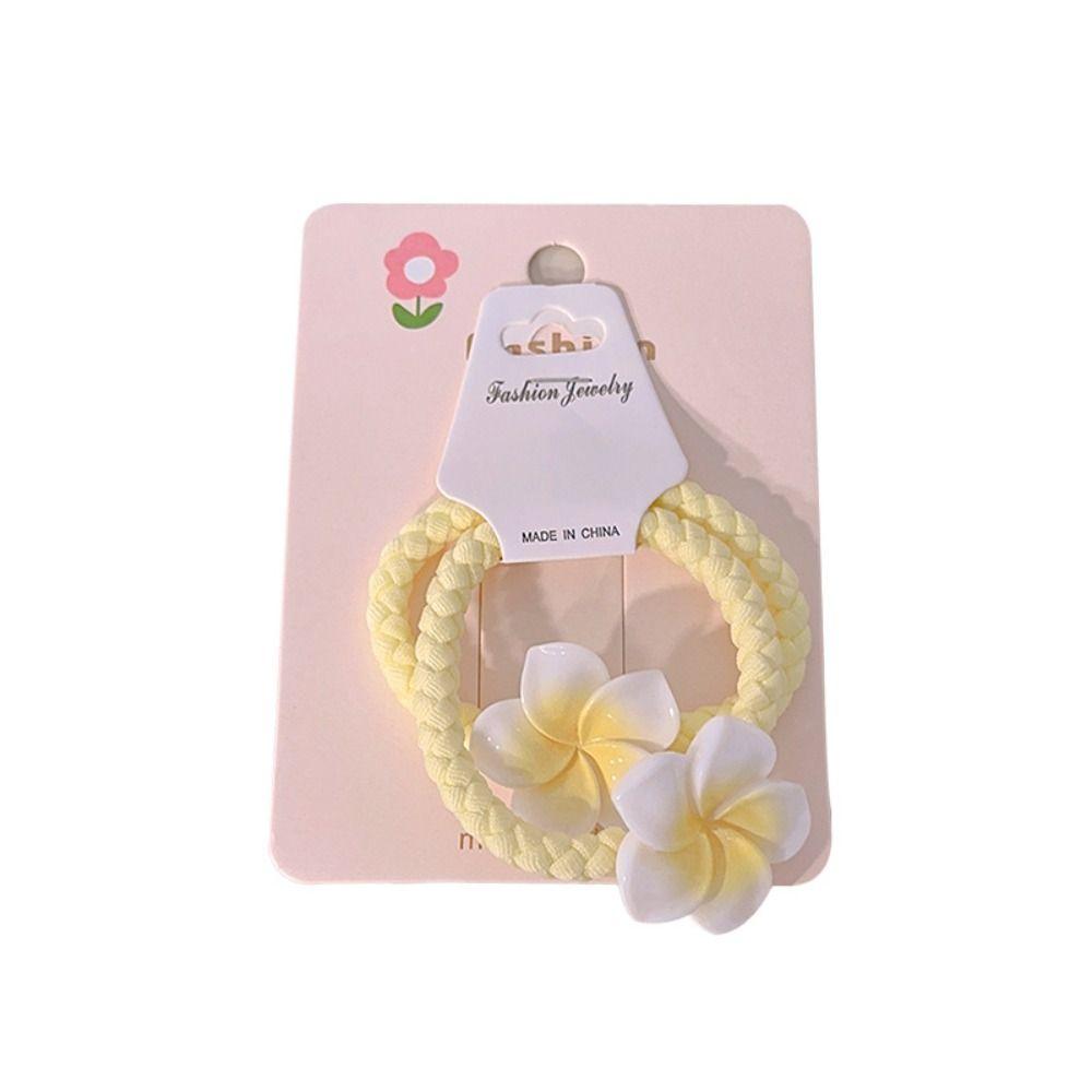 Hair Accessories Egg Flower BB Clip Hair Rope Flower Barrette Plumeria Flower Hair Clip  Kids Gift