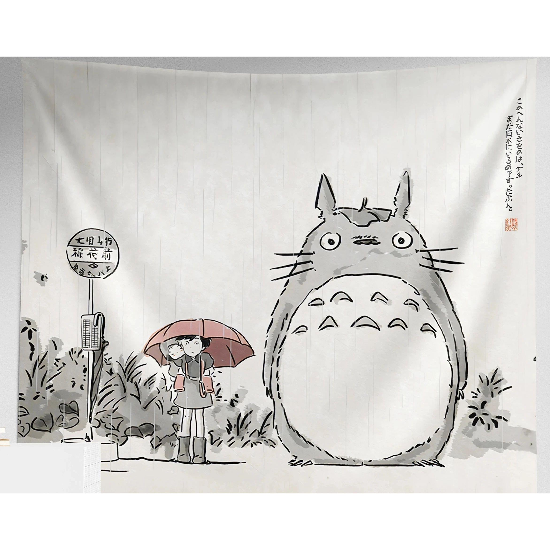 Tapestry Totoro is a hand-drawn classic anime. 75x100