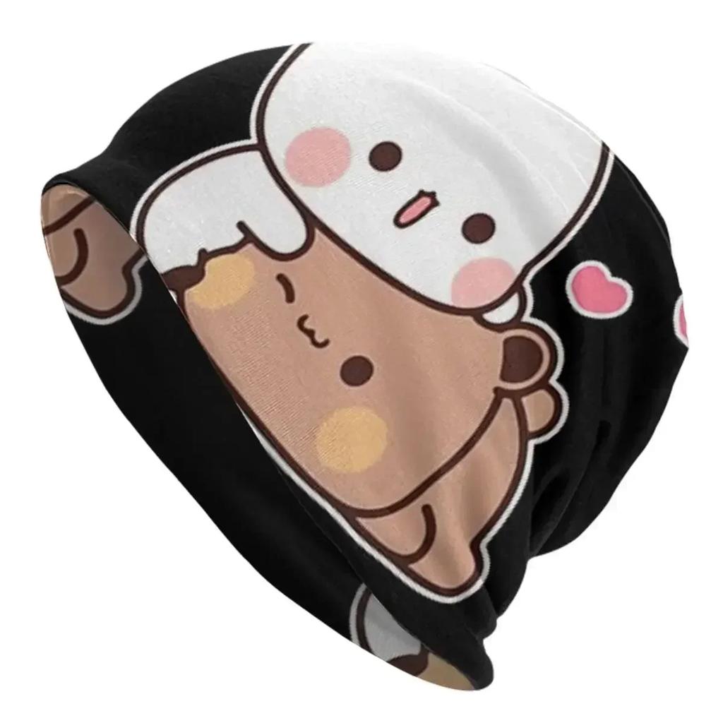 Bubu Dudu  Panda Bear Hugs Love Skullies Beanies Hats Warm Autumn Winter Outdoor Cap Knitted Bonnet Caps for Unisex Adult