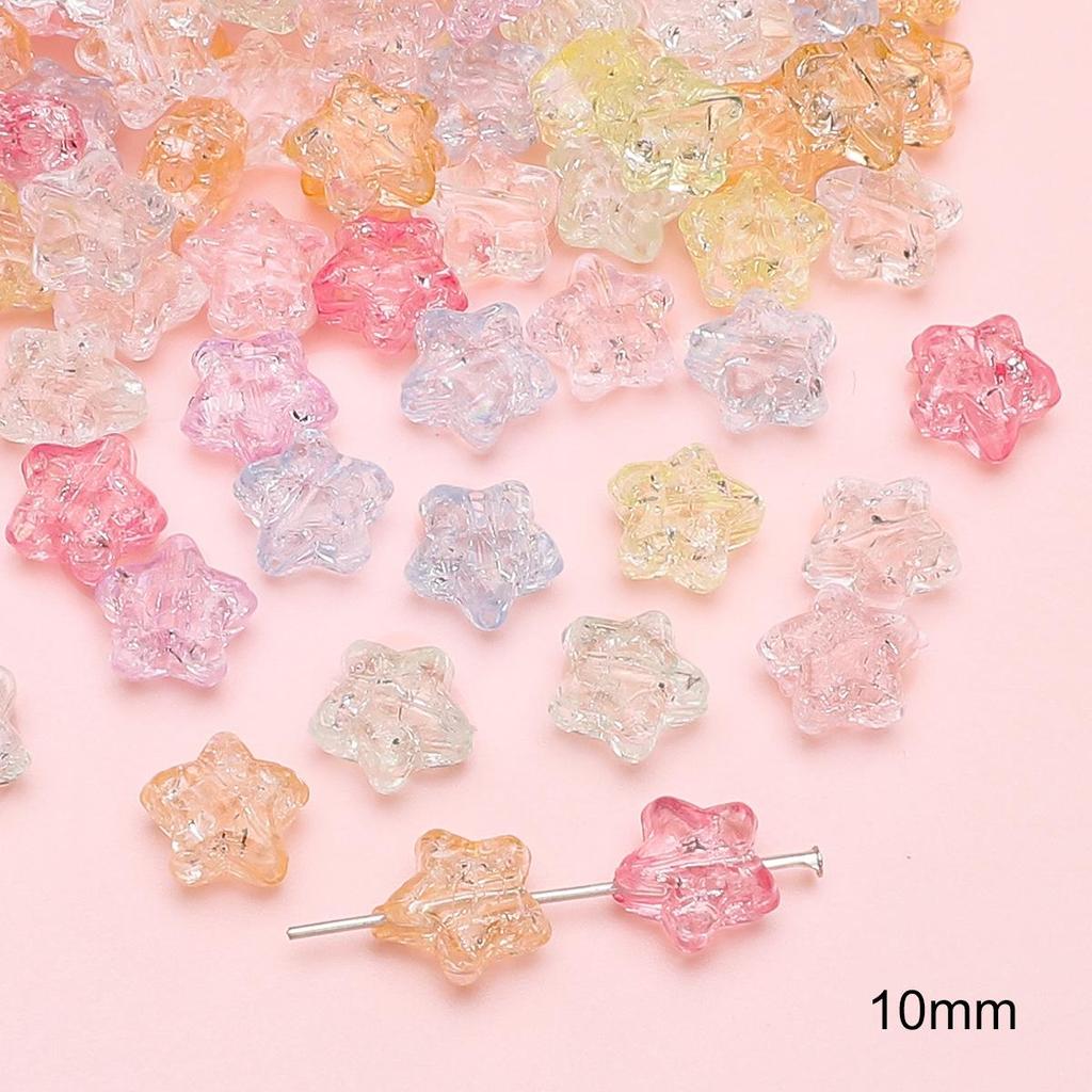 Acrylic Crack Pattern Beads for Handmade Bear Bow Jewelry