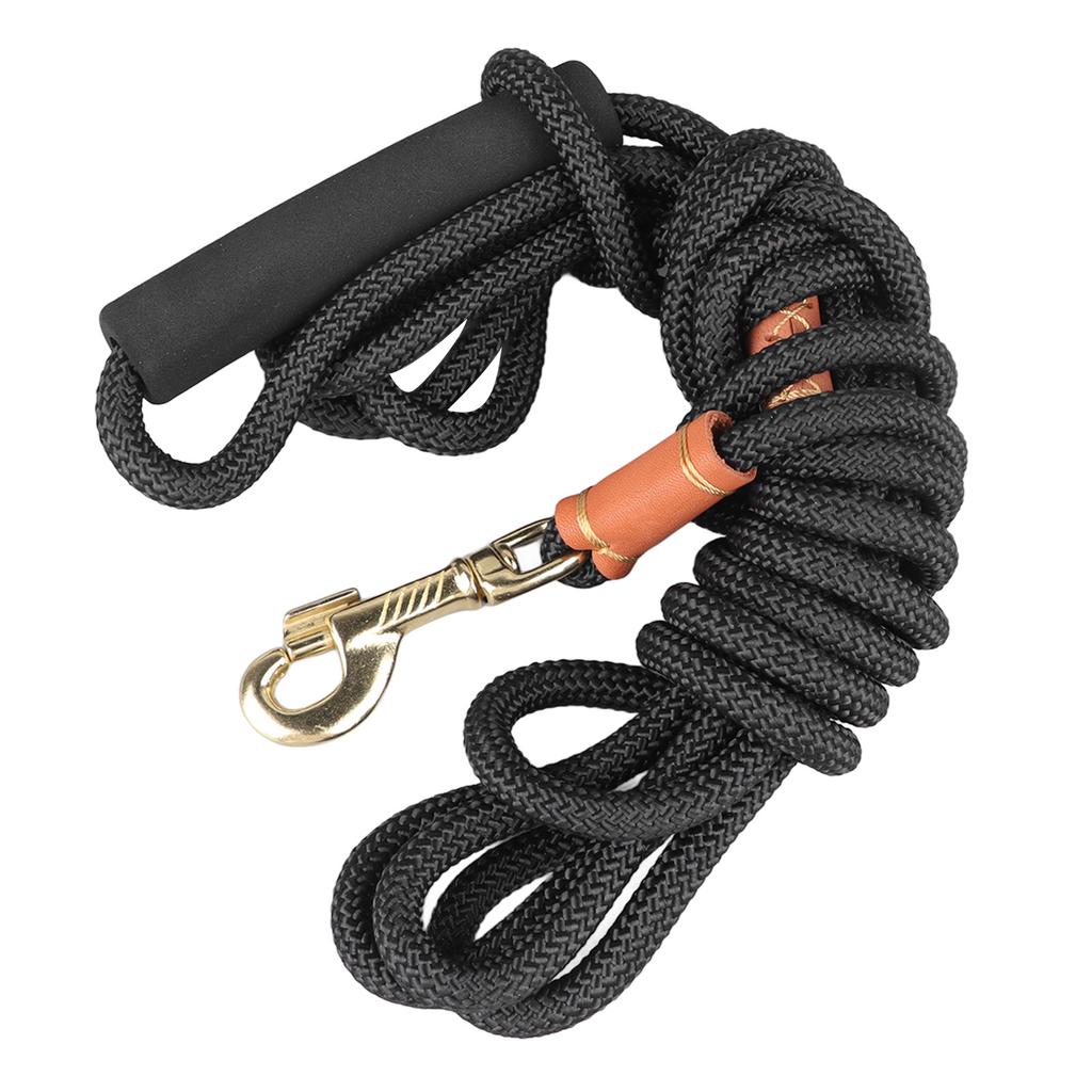 Dog Leash Nylon Extended Strong Load Bearing Capacity Dog Traction Rope with Soft Handle for