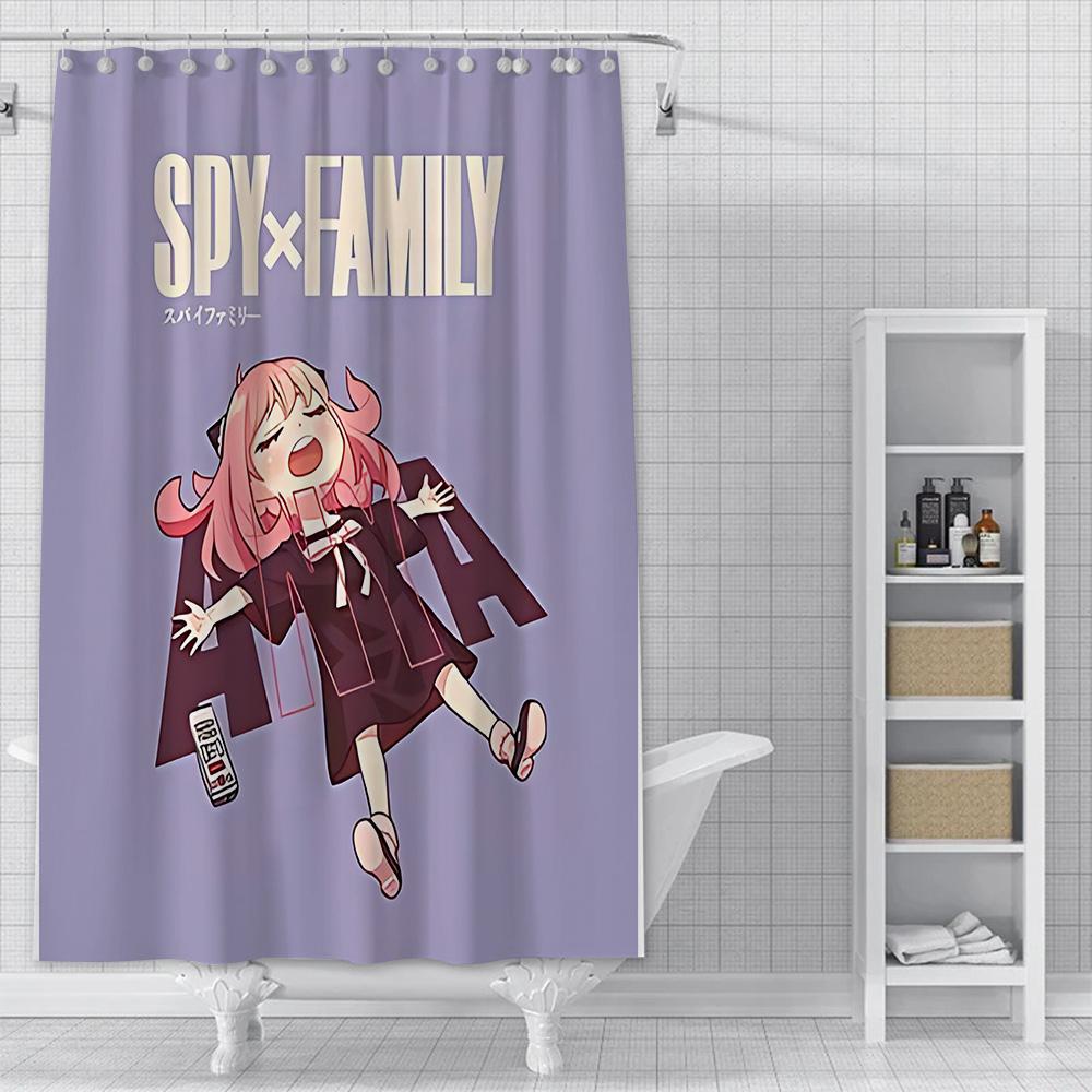 

Водонепроницаемая полиэстеровая ткань для душа, красочные шторы с рисунком, милый аниме декор для гейминга, дома, ванной комнаты с крючком YL90x180cm