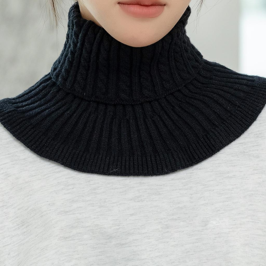 New Detachable Knitted Turtleneck Fake Collar For Women Neck warmer Autumn Winter Warm Cover Head Neck Knitting False Collar