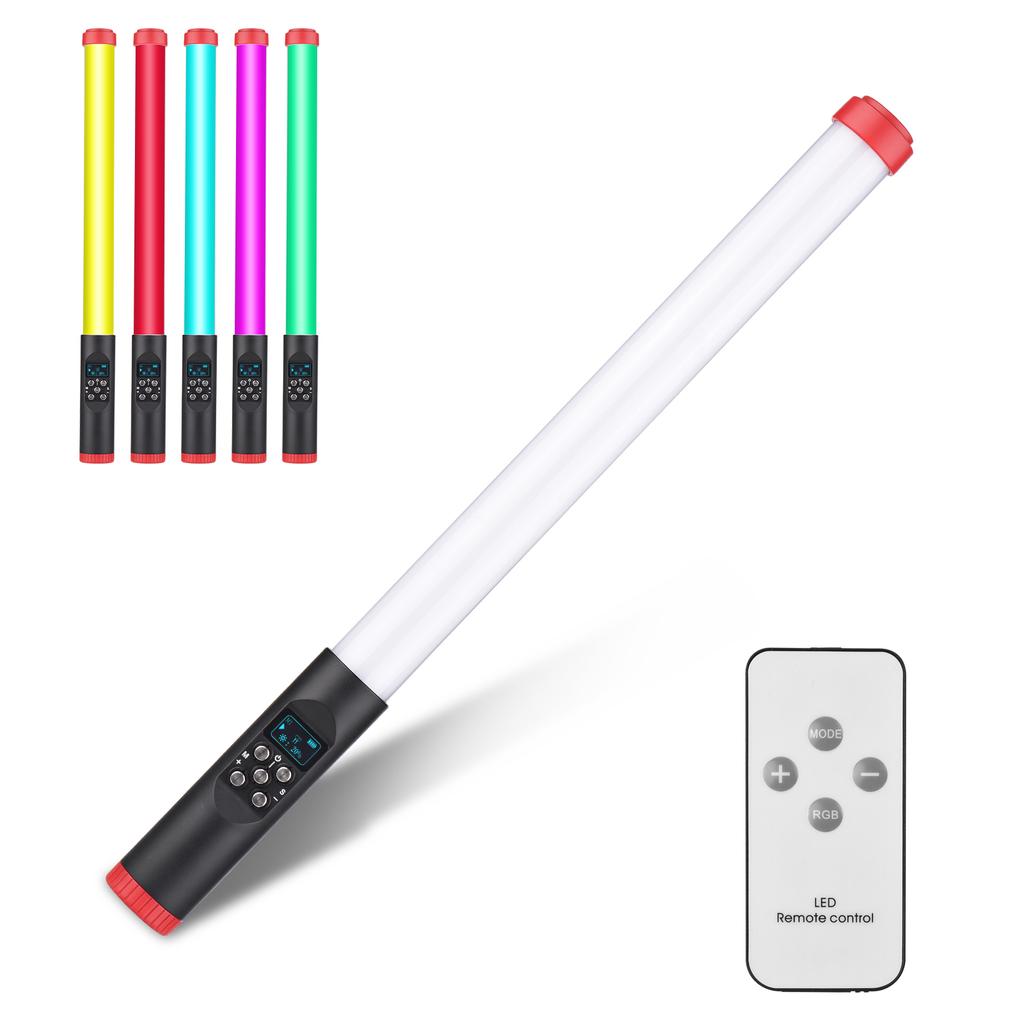 Professionelle RGB-Röhrenleuchte für die Fotografie - Tragbare Handheld-RGB-Röhrenleuchte LED-Lichtstab IPX8 5 Beleuchtungsmodi für Vlog Live-Streaming Produkt Po