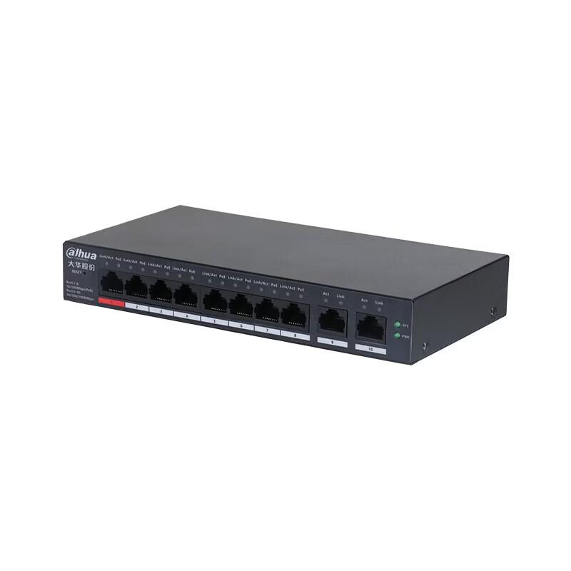 Dahua 8-Port PoE Fast Ethernet Switch CN Plug (adapter Included)