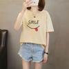 Harajuku Funny Letter Print Short Sleeve T-shirts Women Summer Pure Cotton Casual Loose Student T Shirt Women's Y2k Tops