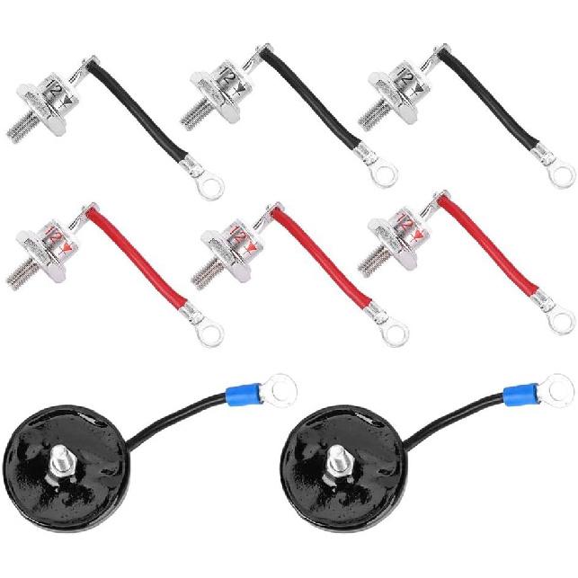 Walfront RSK5001 Module Diode Rectifier Kit for Stamford Generator,Module with Varistors Generator Rectifier Module Set Spare Parts Rectifier Kit
