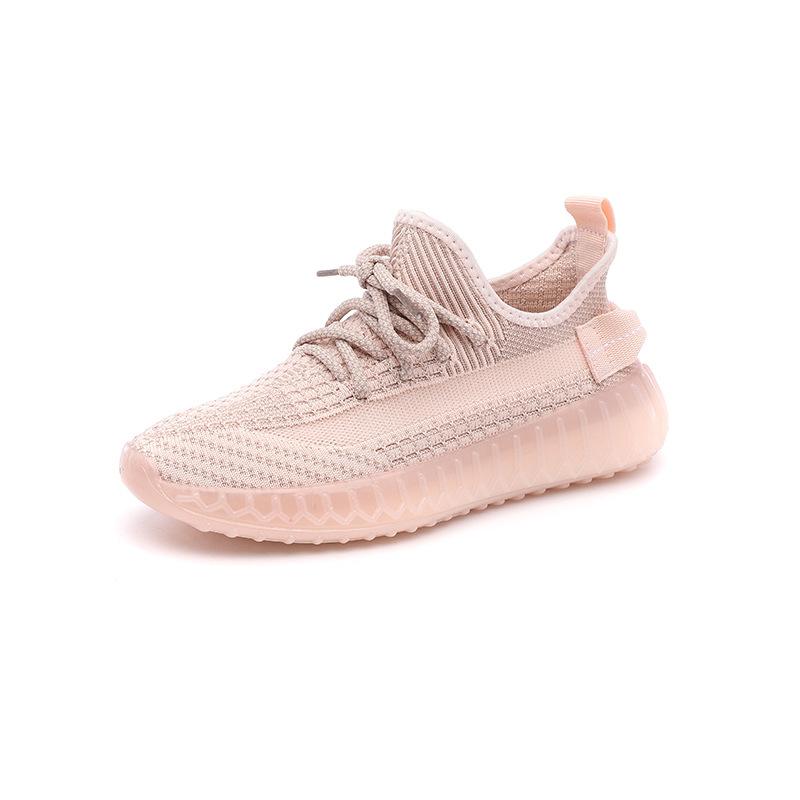 Couple coconut shoes 2025 summer new breathable fly-woven running shoes ins Korean version of lightweight sports shoes for women