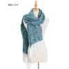 Autumn and Winter Polyester Circle Sand Plaid Scarf Women's Warm Fringed Scarf Shawl