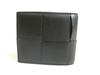 Authentic BOTTEGA VENETA Black Leather Small Cassette Bi-Fold Bill Wallet #a417  Refurbished