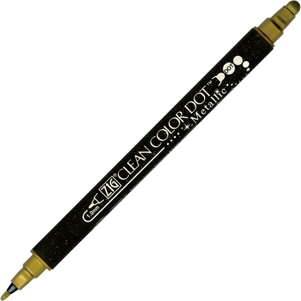 Kuretake ZIG Clean Color Dot Metallic 6-Color Water-Based Pen Set TC-8100/6V