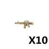 Military Soldiers Figures Weapons Building Blocks Accessories Two-color Guns Assault Sniper Rifles AK74 Rocket Launcher Toy Gift