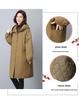 Parker Women's Mid-Length Hooded Cotton Coat - 2024 Winter Collection