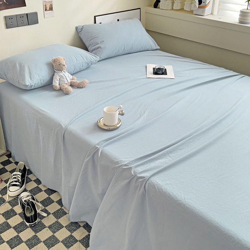Minimalist Solid Color Thick Bed Sheet For Household Student Dormitory Single Bed