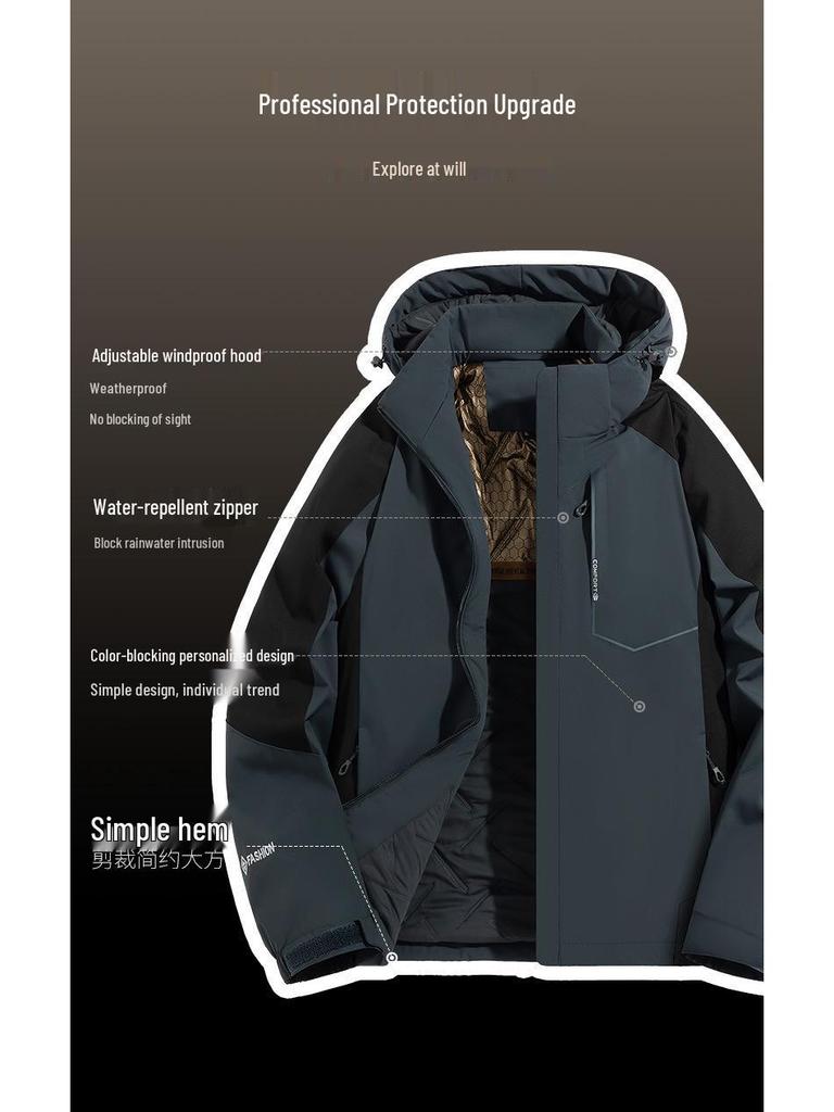 2025 Couple’s Warm Graphene Hooded Cotton Jacket - Men's Winter Mountaineering Outerwear