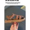 Girls' Hollow Sandals Summer New Style Children's Princess Toe Shoes, Little Girls' Soft Soled Baby Roman Shoes Summer Style
