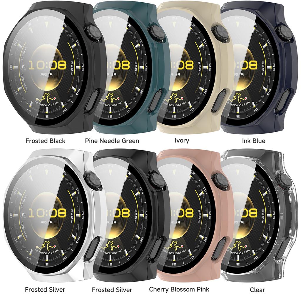 Full Protective Case For Huawei Watch GT 6 Pro 46mm Screen Protector Case GT6 Pro 46mm Cover PC 2in1 Shell+Tempered Glass Film