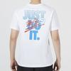 Nike Men's White Casual Letter Print Crew Neck T-Shirt