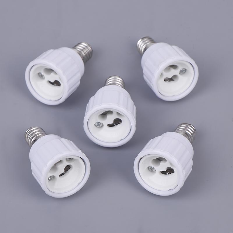 1/5Pcs Led Light Lamp Holder Converter E14 To Gu10 Ceramic Base Screw Bulb Socket Adapter Led Saving Light Halogen Lamp Base