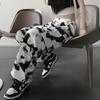 Cargo Pants Tie Dye Harajuku Streetwear Women Wide Leg High Waisted Trousers Punk Oversize Aesthetic Korean Fashion