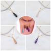 Vintage Waterdrop Pendant Necklace Natural Women Choker Colorful Stone Necklace  Accessories